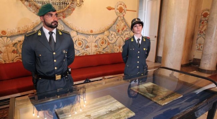 Stolen Van Goghs on show in Naples