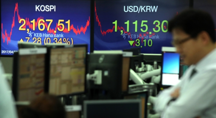 Seoul stocks edge down on risk-off sentiment