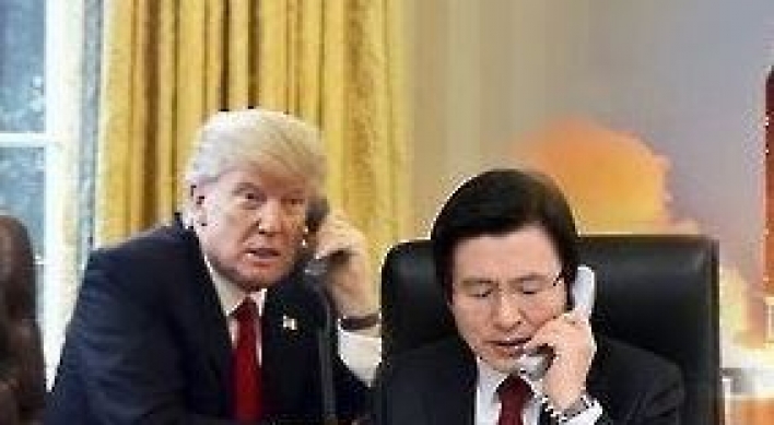 Trump stresses alliance with Seoul, NK nukes during summit with Xi: Hwang's office