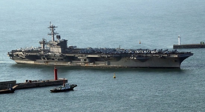 US strike group sails toward Korean Peninsula