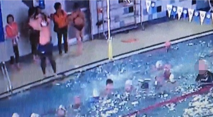 Police investigate child abuse in swimming pool
