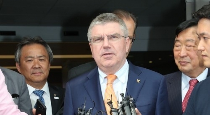 IOC President Bach says joint Korean team at PyeongChang 'in spirit of Olympism'