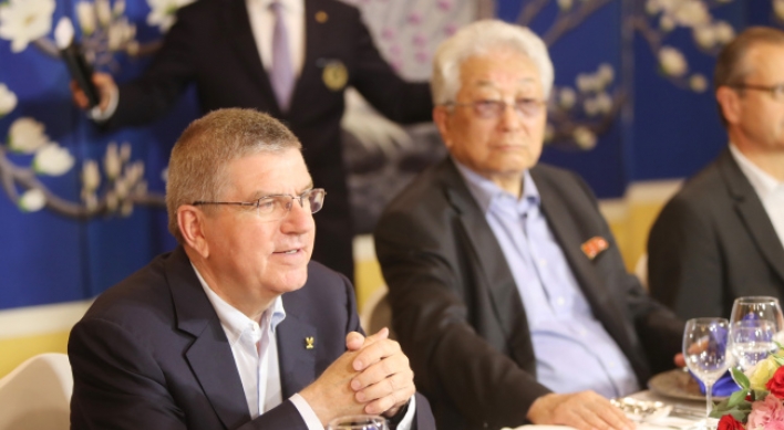 IOC President Bach saving talks on joint Korean Olympic team for Moon