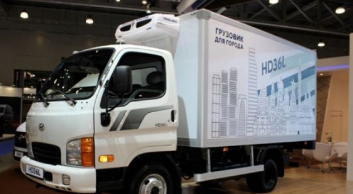 Hyundai unveils localized truck in Moscow