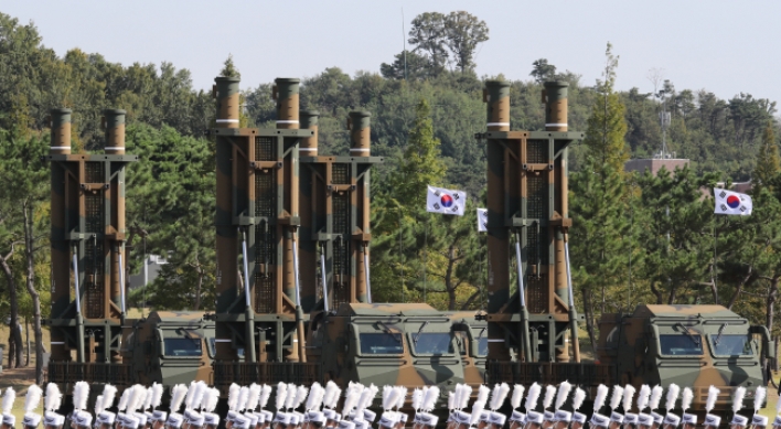 Seoul showcases strategic weapons targeting NK