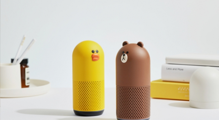 Naver unveils new AI speakers with character designs