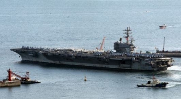 Three US aircraft carriers set for joint drill near Korea