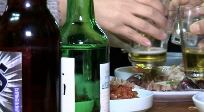Average Korean consumes 9 liters of alcohol a year