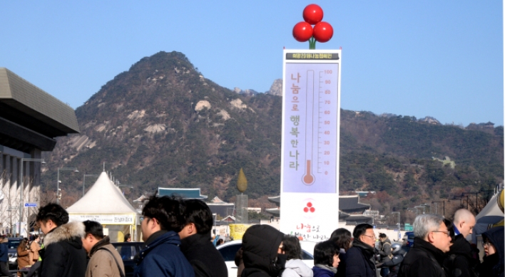 [Photo News] Love Thermometer Tower warms hearts