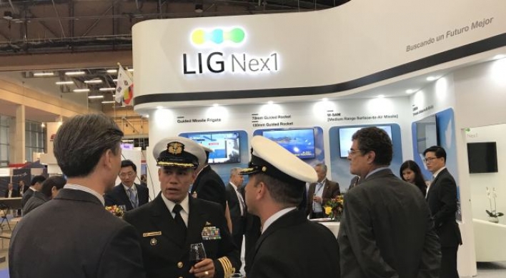 LIG Nex1 showcases defense systems in Colombia　
