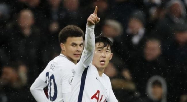 Son Heung-min scores 1st goal of 2018, reaches double figures for season