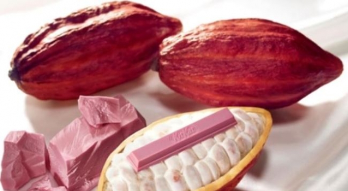 Nestle unveils KitKat made of new type of 'Ruby' chocolate in Korea