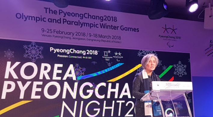 Kang in Davos, stresses Olympics’ role in easing NK tensions