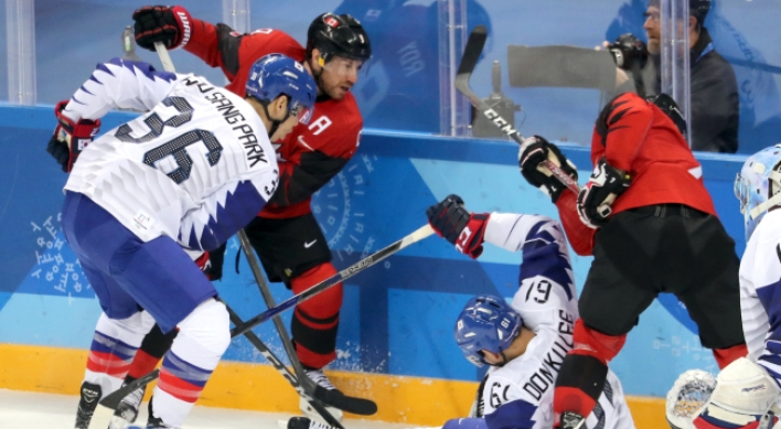 [PyeongChang 2018] S. Korea falls to Canada for 3rd straight loss in men's hockey