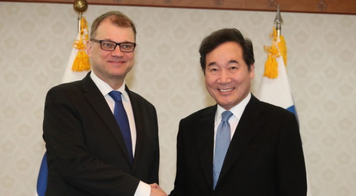 Korean Prime Minister holds talks with Finnish counterpart