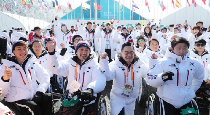 [PyeongChang 2018] Korean Paralympic squad officially welcomed at athletes' village