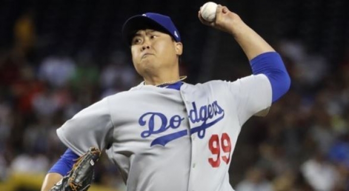 Dodgers' Ryu Hyun-jin picks up 1st win of '18