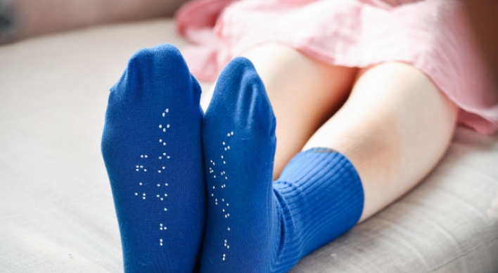 Innocean Worldwide makes braille socks for visually impaired