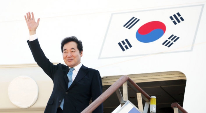 S. Korean prime minister leaves for Indonesia for Asian Games