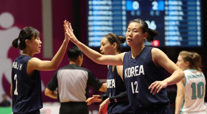 Unified Korean team cruises into women's hoops quarters with win over Kazakhstan