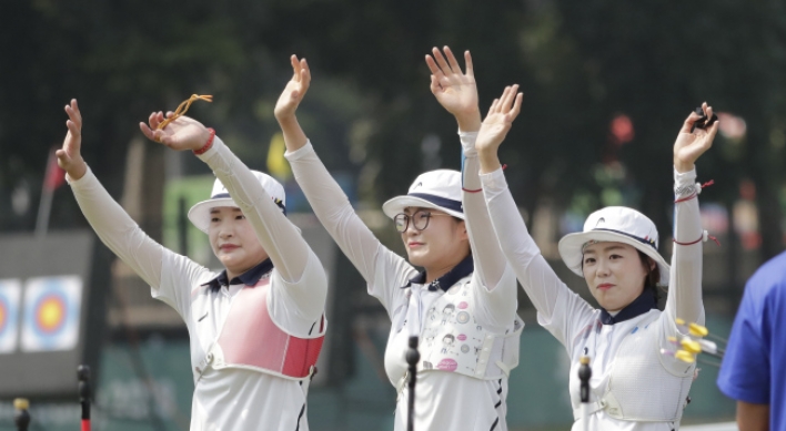 Korea grabs one gold, two silver medals in archery