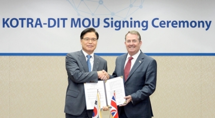 S. Korea, UK sign MOU for expanded trade partnership