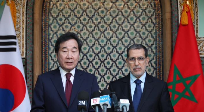 PMs of Korea, Morocco hold third talks of year to discuss closer cooperation