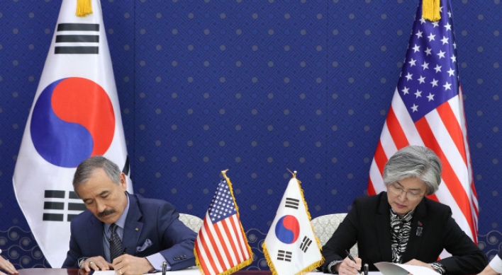 S. Korea, US seal defense cost deal, saying it's 'foundation' of alliance