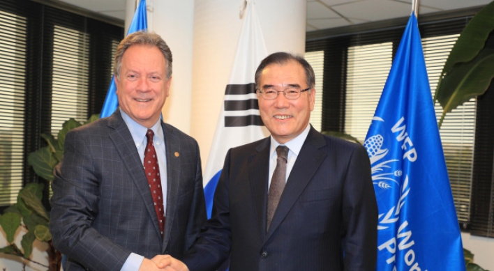 S. Korea recognized by WFP for transforming from recipient to donor