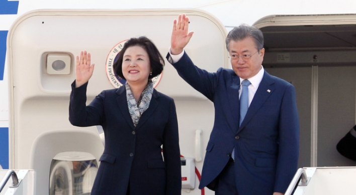 S. Korean president heads home after 3-nation trip to Central Asia