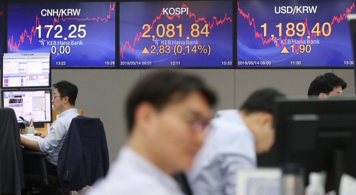 S. Korean stocks rebound amid intensified US-China trade dispute