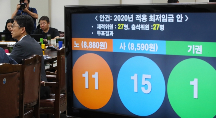 S. Korea to raise minimum wage for next year by 2.9%