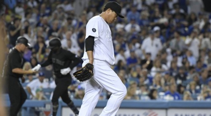 Dodgers' Ryu Hyun-jin roughed up by Yankees, loses 2nd straight game