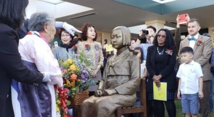 Comfort woman statue gets settled in Virginia after 3 years in warehouse