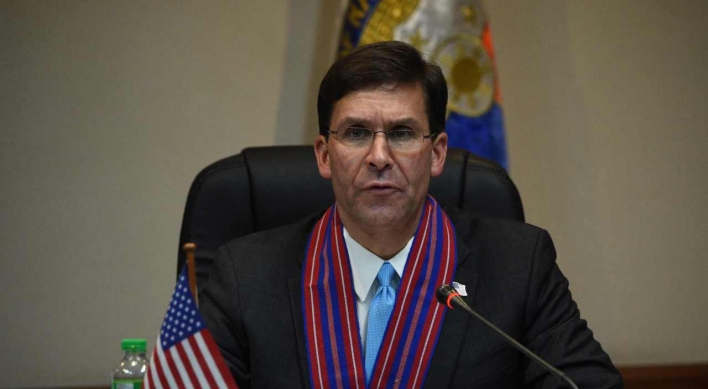 Esper refuses to speculate on US troops reduction in S. Korea