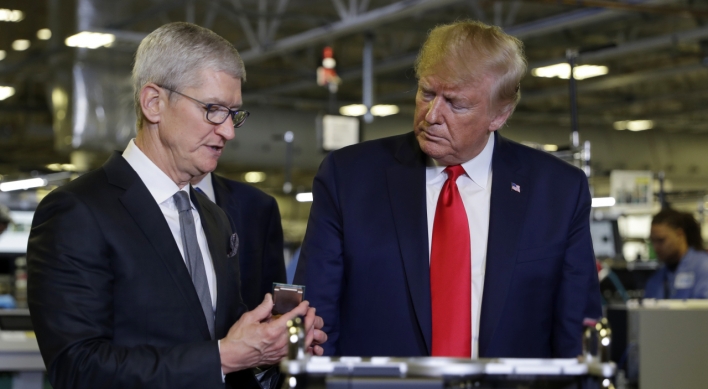 Trump hints at tariff exemptions for Apple, citing Samsung