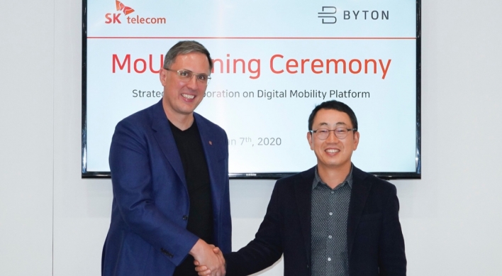 [CES 2020] SK Telecom partners with HK-based EV brand Byton