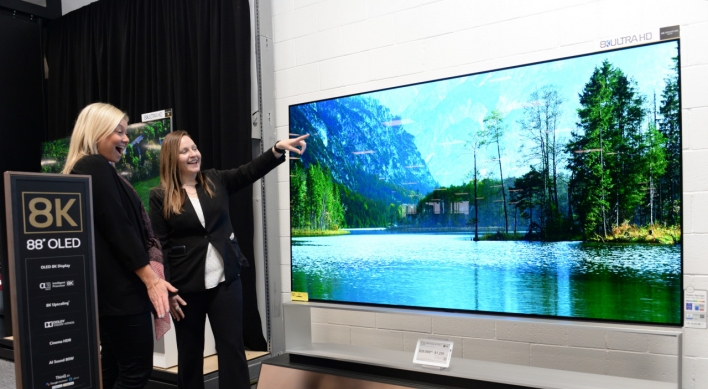 [From the scene] LG’s large-screen OLED TVs increasingly popular in US