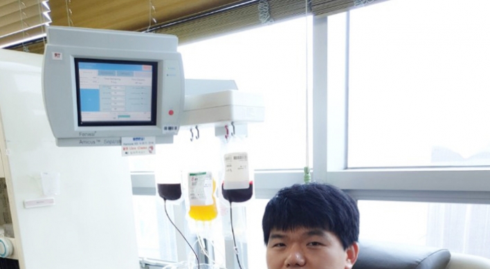 Samsung SDI employee gets credit for giving blood more than 200 times