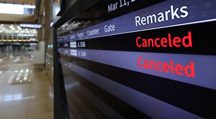Airlines halt more flights as coronavirus spreads