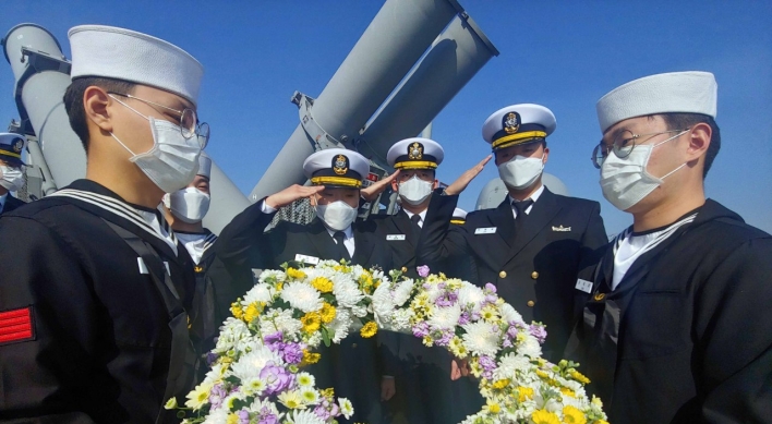 Navy holds commemorating ceremony ahead of 10th anniversary of Cheonan sinking