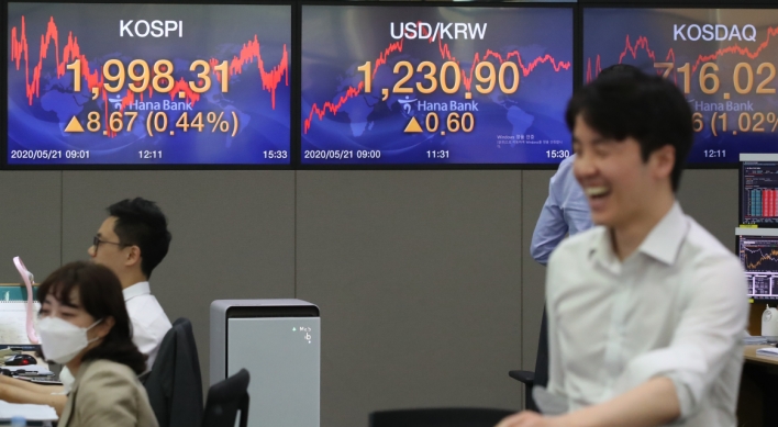Seoul stocks extend winning streak to 5th session