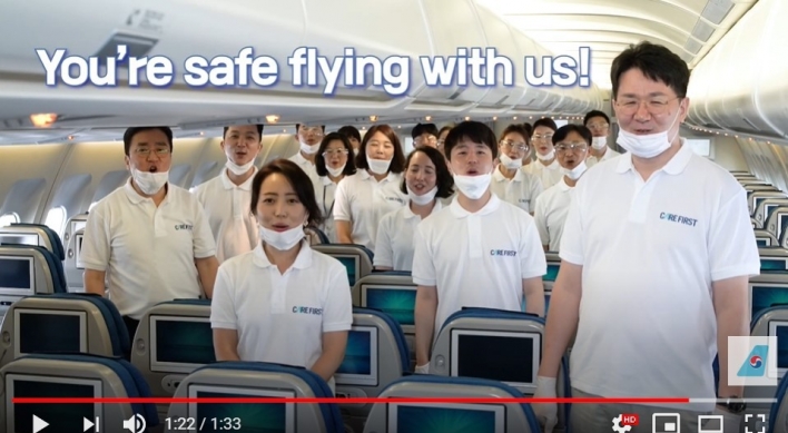 Korean Air releases video promoting hygiene procedures in planes
