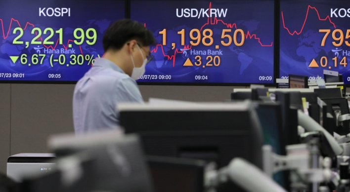 Seoul stocks open lower on disappointing Q2 GDP growth
