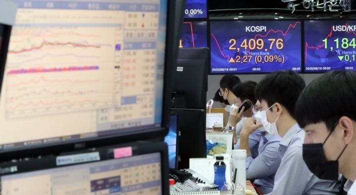 Seoul stocks drop sharply amid COVID-19 resurgence