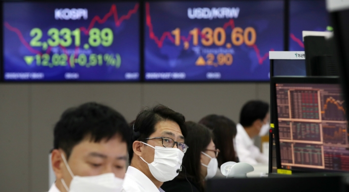 Seoul shares down on virus concerns, US election uncertainties