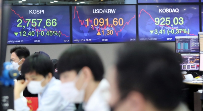 Seoul stocks open tad higher on tech gains amid COVID-19 concerns