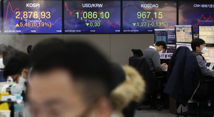 Seoul stocks open higher on 1st day of 2021