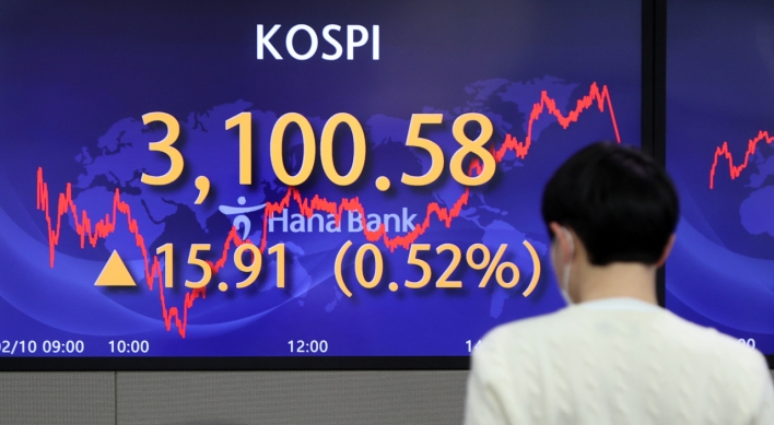 Kospi returns above 3,100 points ahead of Lunar New Year