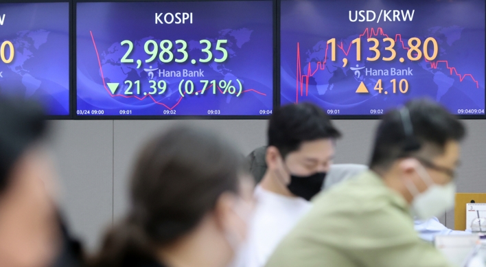 Seoul stocks open lower on inflation doubts